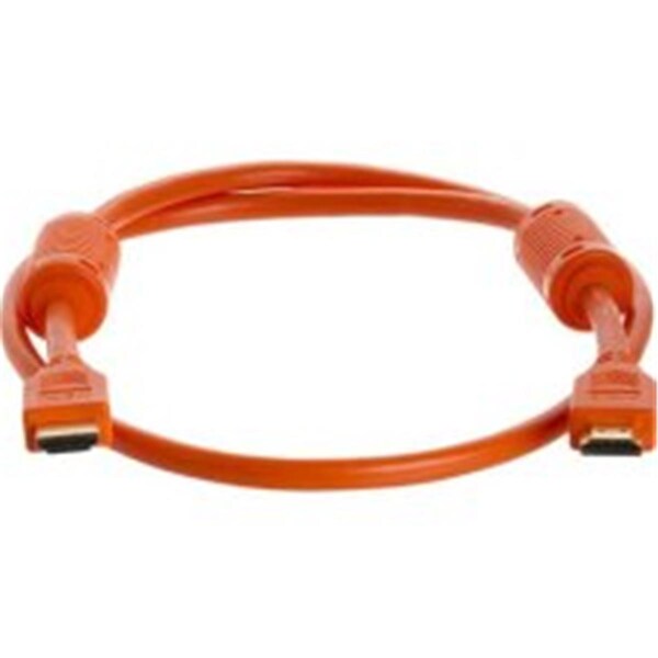 Cmple 28AWG HDMI Cable with Ferrite Cores - Orange - 3FT 987-N - main